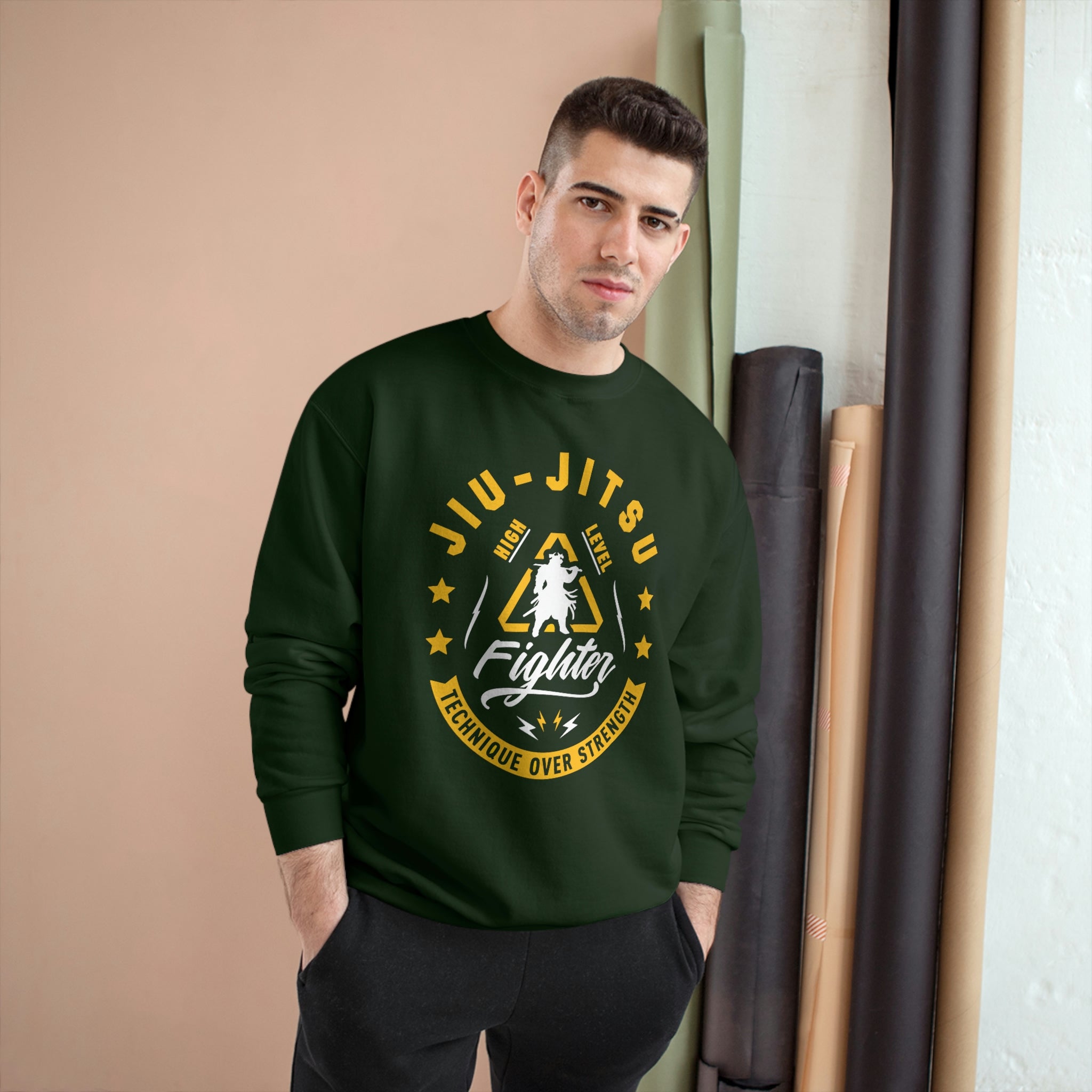 Champion panel hotsell crew sweatshirt