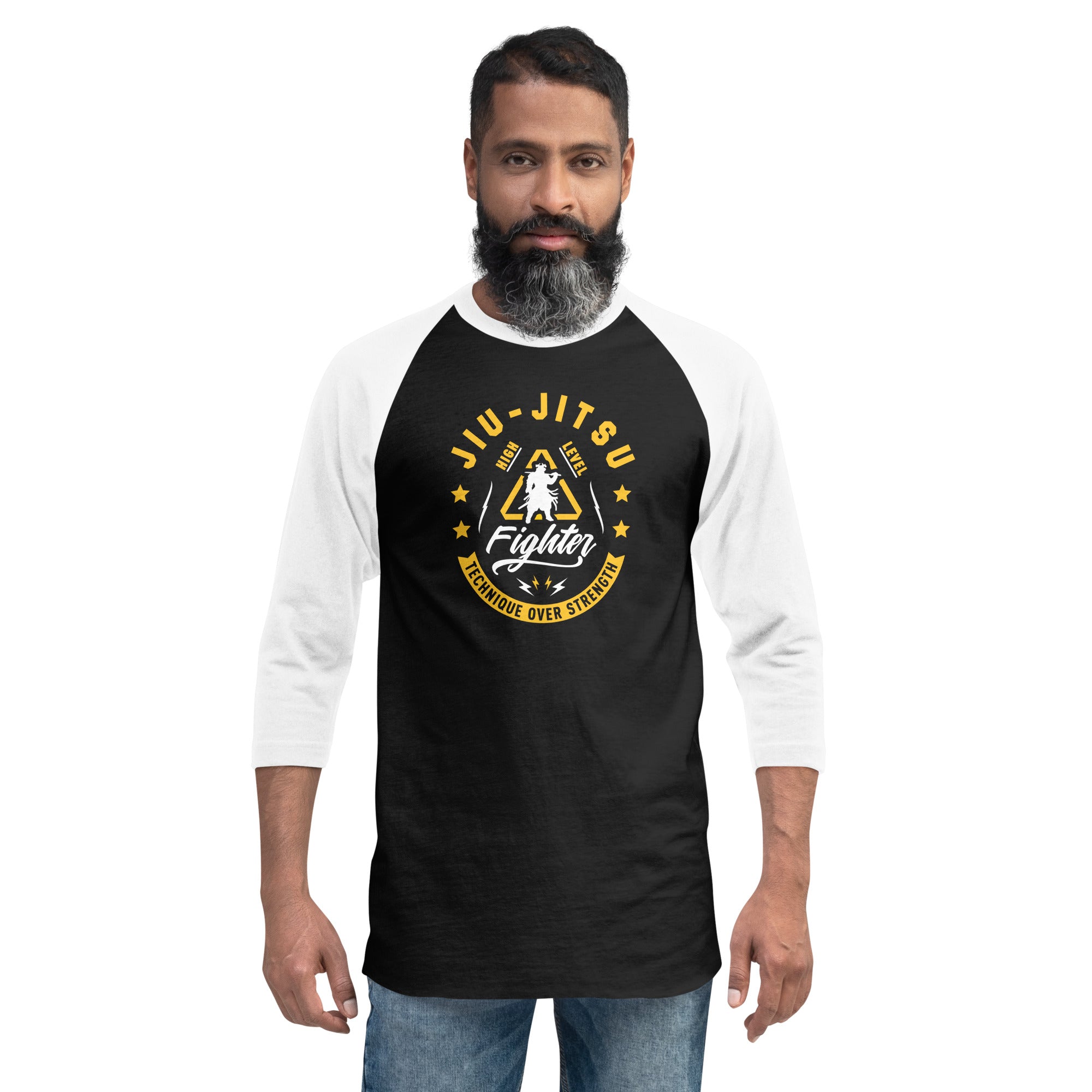 raglan sleeve 3/4 Level Jitsu shirt Shop High – Jiu